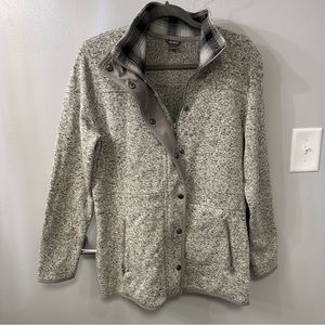 Eddie Bauer zip sweater jacket